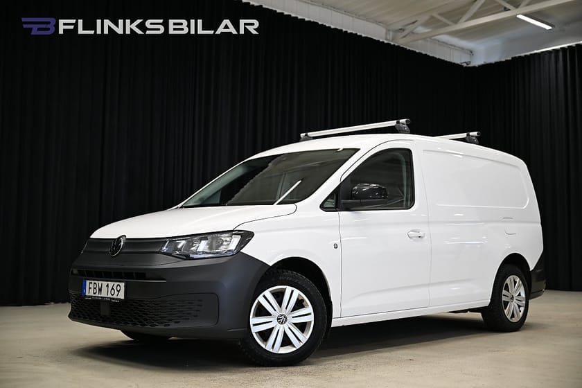 Bild 1 av Volkswagen Caddy Cargo Maxi 102HK Servicebil|Inredd|Drag|Värmare|Backkamera|SeUtr!