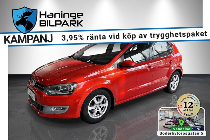 Bild 1 av Volkswagen Polo 5-DR 1.4 MPI MASTERS SUPERDEAL 3.95% / LÅGMILAD / DRAG