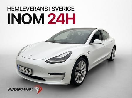 Tesla Model 3 Long Range AWD Autopilot Pano Svensksåld