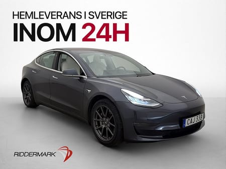 Tesla Model 3 Long Range AWD Ljus Interiör Pano Kamera Skinn