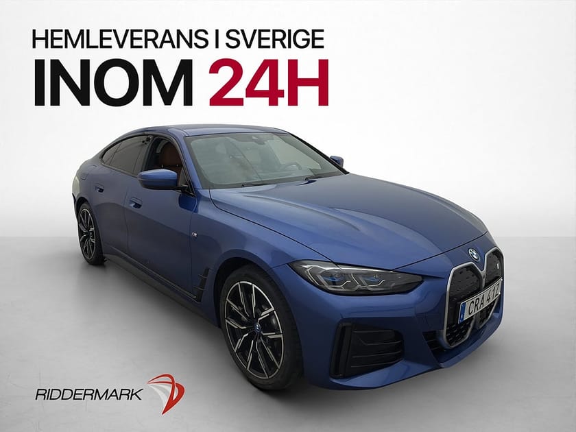 Bild 1 av BMW i4 eDrive40 Gran Coupé 83.9 kWh M Sport Laser H/K HUD Skinn Drag