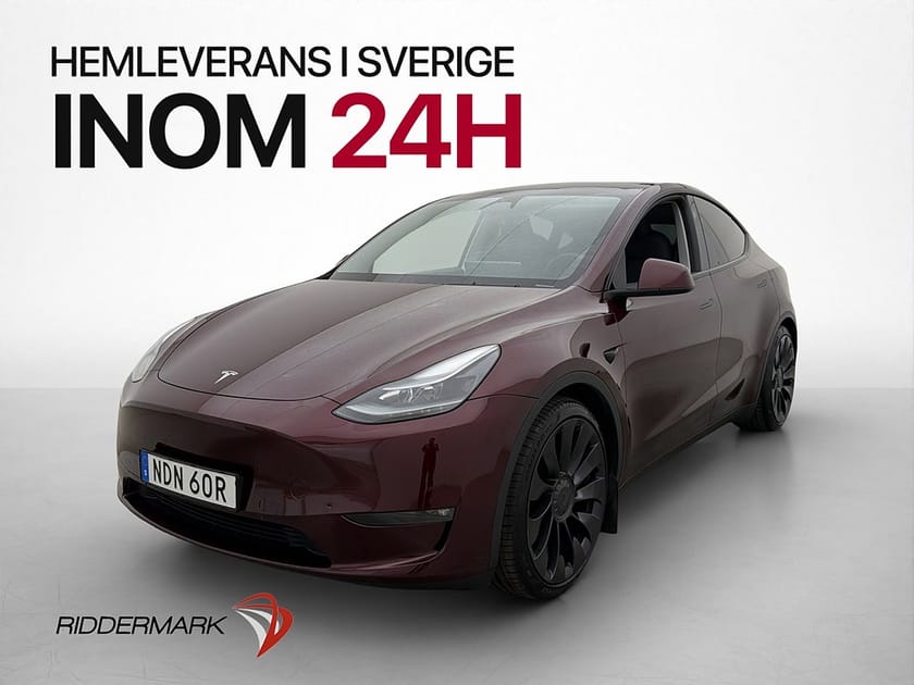 Bild 3 av Tesla Model Y Performance AWD Dragkrok Cherry-Red Autopilot