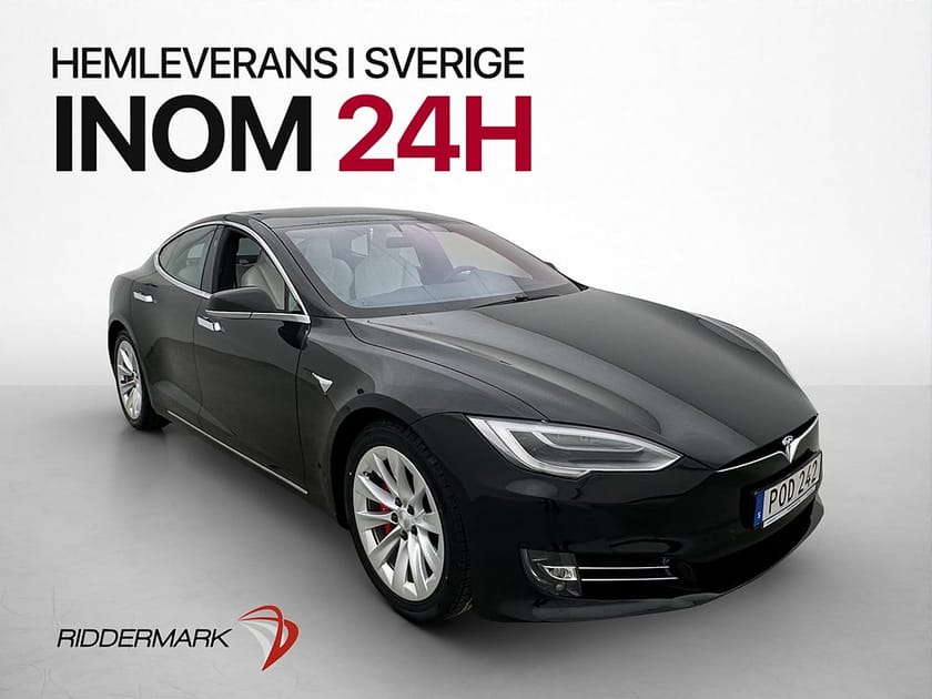 Bild 1 av Tesla Model S P100D Ludicrous 761hk AWD Ljus interiör FSD