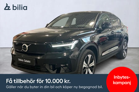 Volvo C40 Recharge Twin motor Plus, Tonade rutor, Värmepump, Panoramaglastak, Inbyteskampanj!