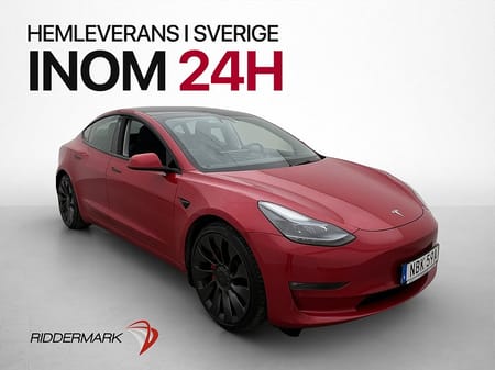 Tesla Model 3 Performance 513hk Kamera Autopilot Sv-Såld