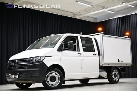 Volkswagen Transporter Chassi Dubbelhytt 4Motion 150HK Dubbelhytt|Kåpa|Inredd|Lågmil|Moms|SeUtr!