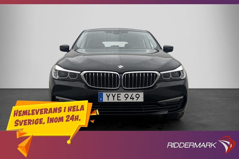Bild 2 av BMW 620d GT 620 D 190hk Kamera Dragkrok Läder Keyless