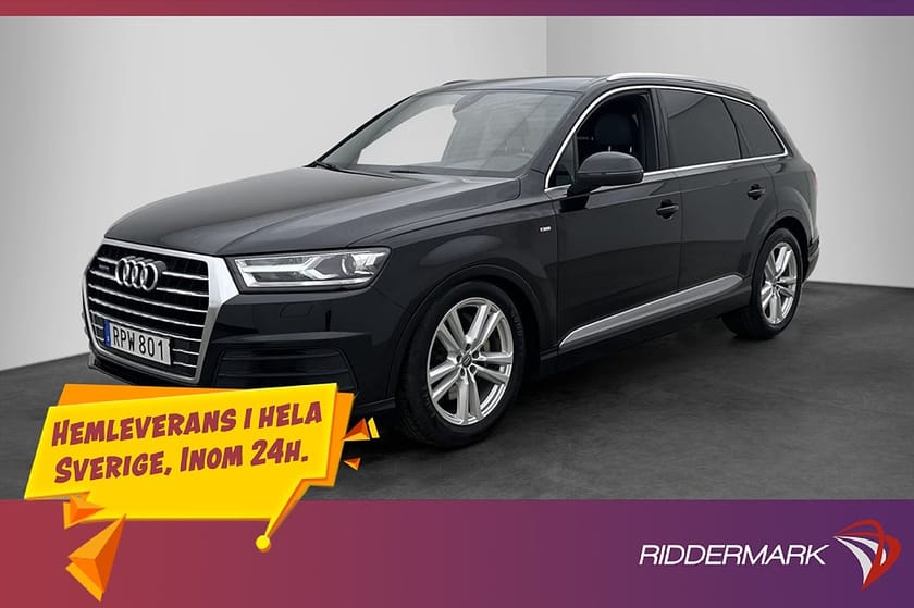 Bild 3 av Audi Q7 V6 Q 272hk S-Line 7-Sits BOSE Värm Luft Kamera Drag