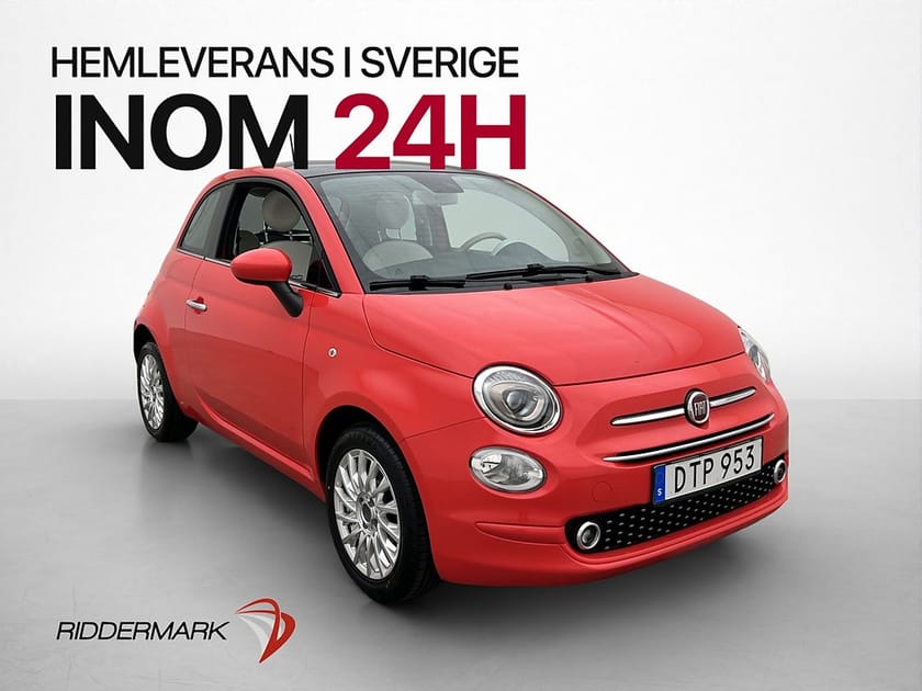Bild 1 av Fiat 500 Lounge 69hk Pano Nybytt Kamrem *ENDAST 2675 MIL!*