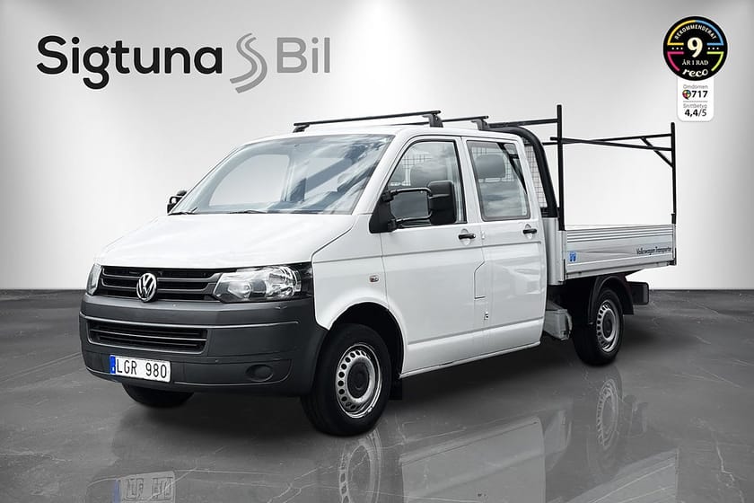 Bild 1 av Volkswagen Transporter Chassi Dubbelhytt T28 2.0 CNG / Flak / Drag