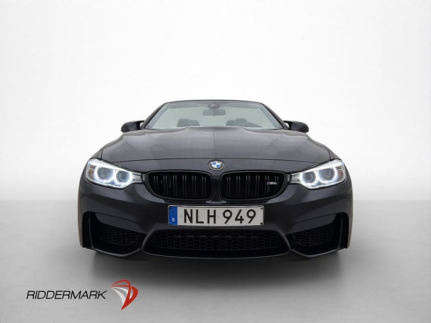 Bild 2 av BMW M4 Convertible 431hk H/K HUD Skinn Navi Svensksåld