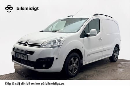 Citroën Berlingo Van Increased Payload Utökad Last 1.6 Drag 3-sits P-Sens LED-ramp Pekskärm 99hk