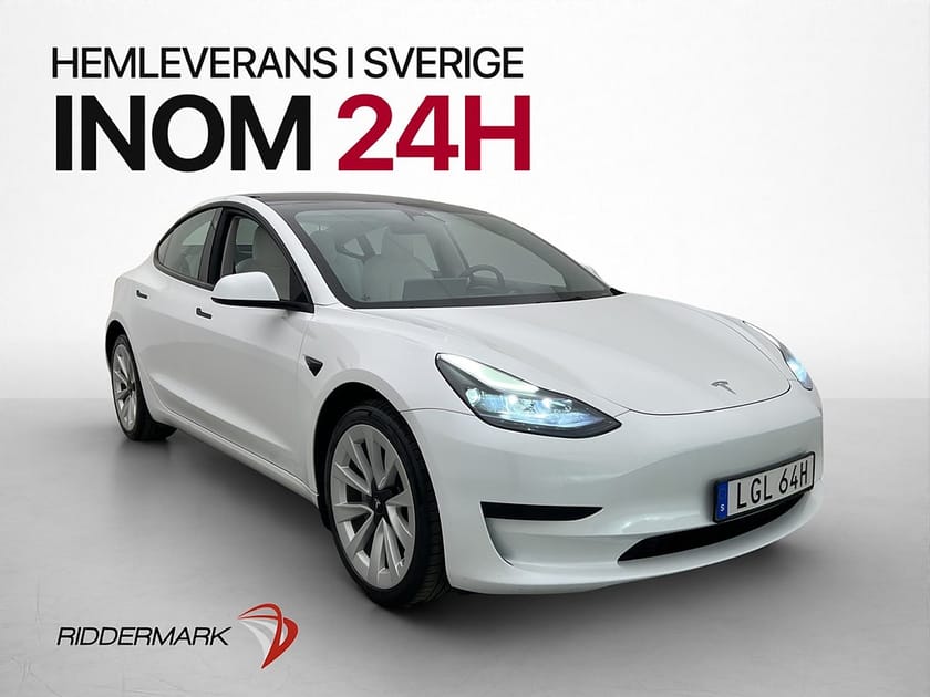 Bild 4 av Tesla Model 3 Standard Range Värmepump Ljus interiör MOMS