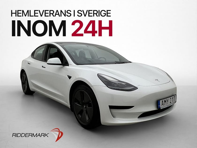 Bild 1 av Tesla Model 3 Standard Range Plus AP Värmepump Pano MOMS