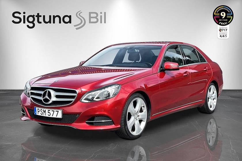 Bild 1 av Mercedes-Benz E 220 CDI BE Drag Motorvärmare GPS BT PDC FoB Fullservad Nybes