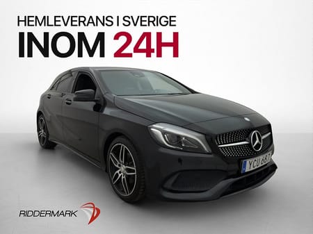 Mercedes-Benz A 180 122hk AMG Line Sensorer Svart Innertak