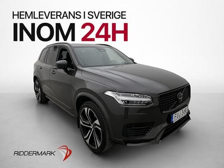 Volvo XC90 7 Säten Recharge T8 AWD Ultimate Dark B&W Pano Drag Luft