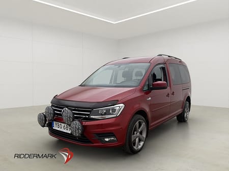Volkswagen Caddy Maxi Life 4M Värmare Dragkrok Kamera 7-Sits
