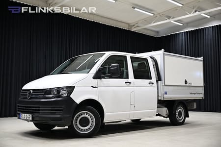 Volkswagen Transporter Chassi Dubbelhytt 2.0 TDI 102HK Dubbelhytt|5-Sits|Kåpa|Drag|Floby|Leasbar