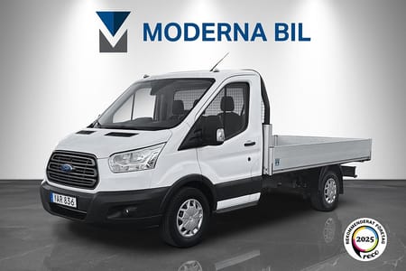 Ford Transit 350 Chassi Cab 2.0 TDCi 170hk Flak Moms 3-sits Dragkrok