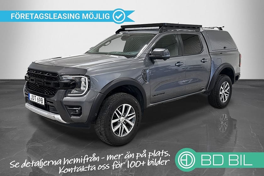 Bild 1 av Ford Ranger Dubbelhytt 3.0 V6 Wildtrak Roofrack Alpha CMX Kåpa Värmare Moms