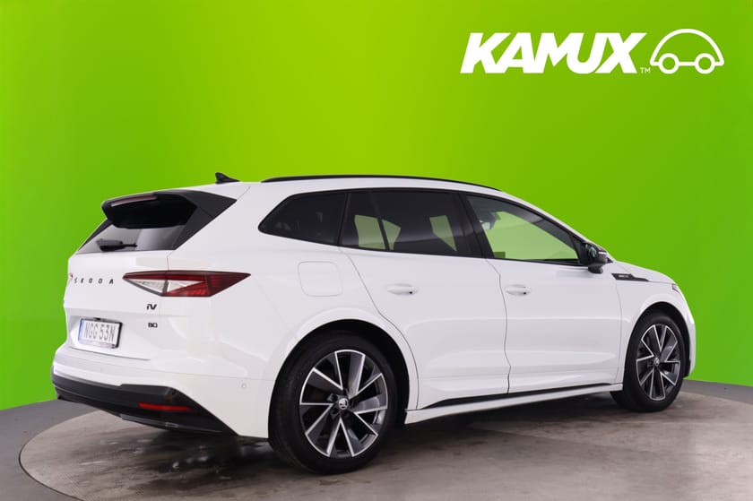 Bild 2 av Škoda Enyaq iV 80 Sportline Max 20" Drag Matrix B-Kam Elstol