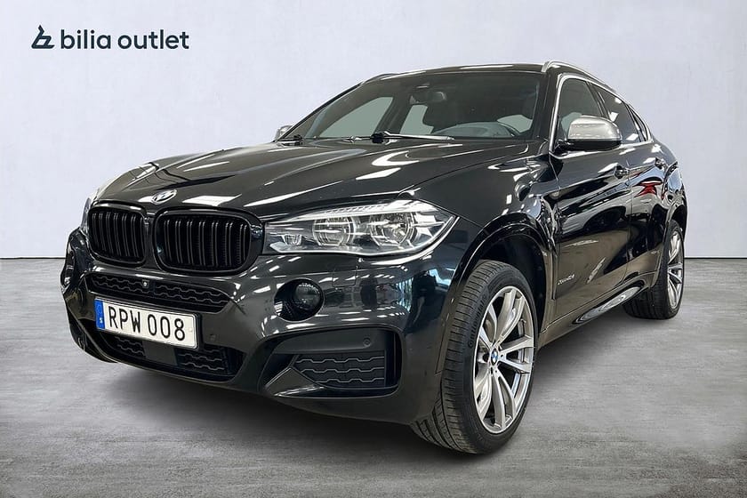 Bild 1 av BMW X6 xDrive40d M Sport Panorama H&K B-kamera Drag HUD Navi