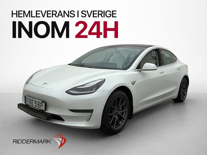 Bild 4 av Tesla Model 3 Long Range AWD Autopilot Drag Ljus interiör