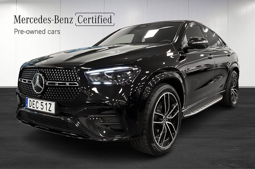Bild 1 av Mercedes-Benz GLE 350 de 4MATIC Coupé Burmeister Pano HUD Drag Luftfjädri