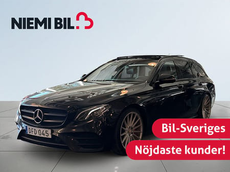 Mercedes-Benz E 220 T d 9G AMG Line Drag Dvärm Kamera Panorama Navi S&V