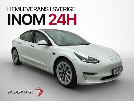 Tesla Model 3 Long Range AWD Ljus Interiör Kamera Skinn Moms