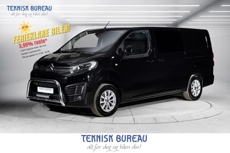 Citroën Jumpy Van IP 2,0 BHDi 145HK L3 Proff Aut. Eber, LED/Bøyle, H.Feste