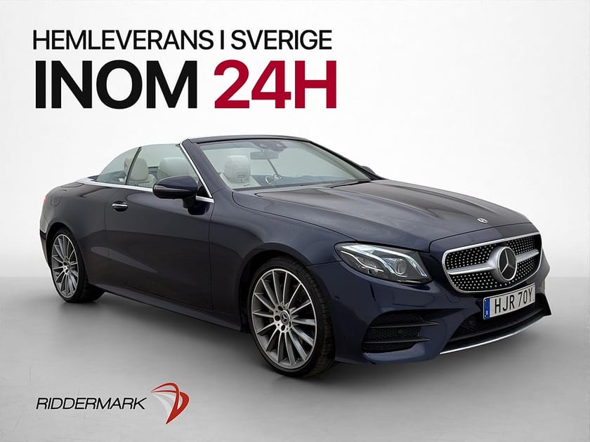 Bild 1 av Mercedes-Benz E 300 d Cabriolet Cab AMG Wide Burmester 360° Navi MOMS