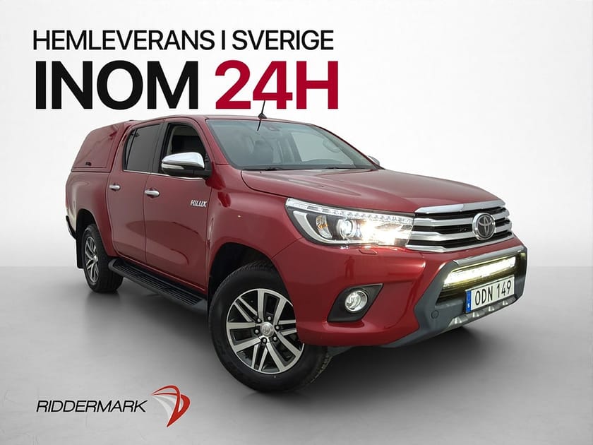 Bild 1 av Toyota Hilux Dubbelhytt Premium 2.4 AWD Värm Drag Diff Kamera Kåpa Moms