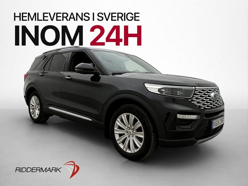Bild 1 av Ford Explorer Plug-In Hybrid Platinum 7-Sits Pano B&O Drag