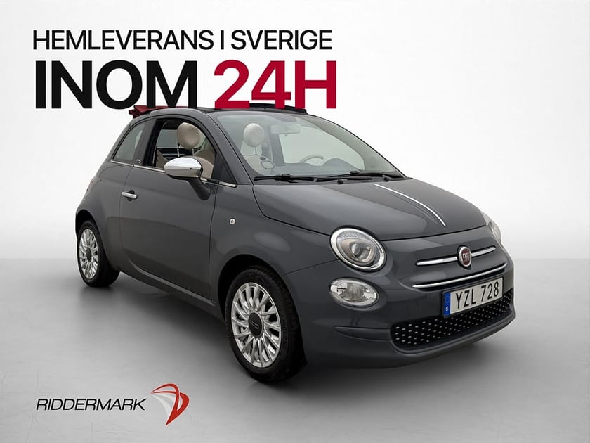 Bild 1 av Fiat 500C 1.2 8V Dualogic 69hk Lounge Bluetooth Farthållare
