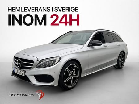 Mercedes-Benz C 180 T 156hk AMG Pano Skinn P-Sensorer Drag