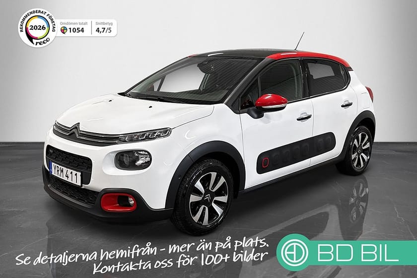 Bild 1 av Citroën C3 1.2 PureTech EAT PANORAMA BACKKAMERA KAMREM BYTT