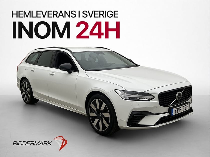 Bild 1 av Volvo V90 T6 350hk AWD Plus Dark MOMS Skinn Drag Kamera Navi