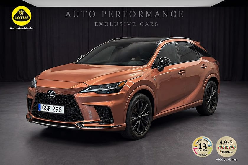Bild 1 av Lexus RX 500h F-Sport 371hk Panorama / Hemleverans /