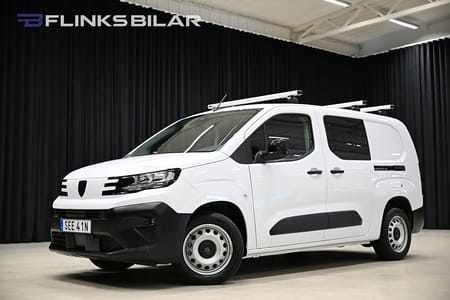 Peugeot Partner Utökad Last 130HK Automat|5-Sits|Dubbeldörr|NyaModellen|Leasbar