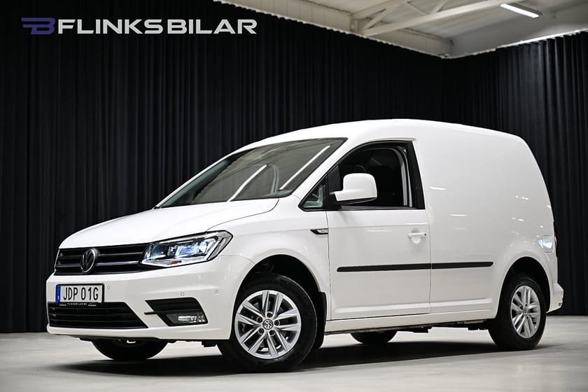 Bild 3 av Volkswagen Caddy Van DSG 102HK Nedlackad|LED|Inredd|Girafflucka|Moms|SeUtr!