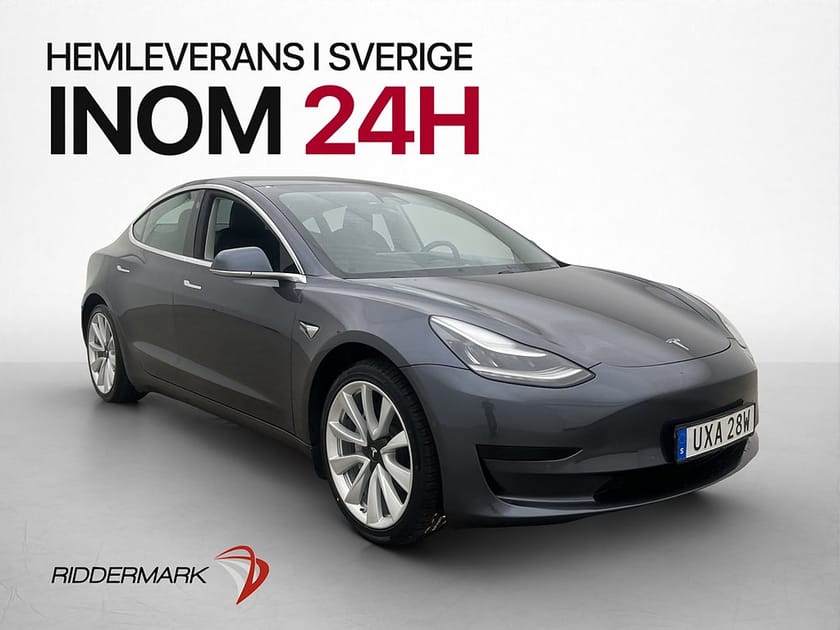 Bild 1 av Tesla Model 3 Standard Range Plus 325hk Pano AP Svensksåld