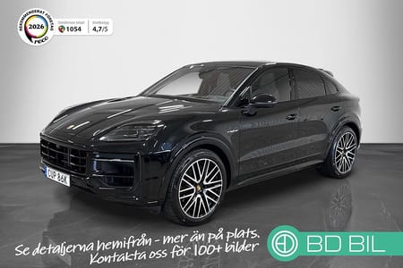 Porsche Cayenne E-Hybrid Coupé BOSE PANORAMA 18-VÄGSSTOLAR SKÄRMAR BAK