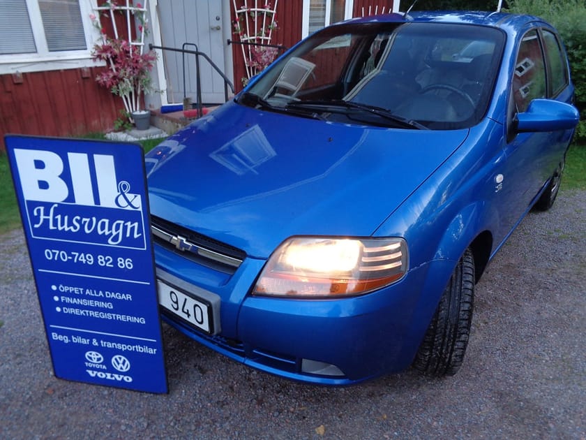 Bild 1 av Chevrolet Kalos 5-D 1.2 Euro 4 NYBES U.A./EN ÄG/KAMREM BYTT/FINANS/INB