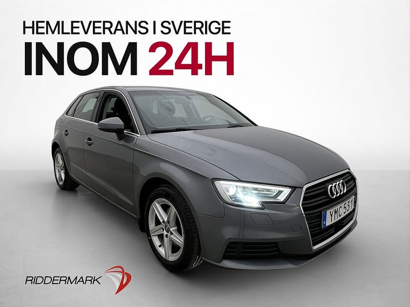 Bild 1 av Audi A3 Sportback 1.5 TFSI 150hk Sensorer Adaptiv 426kr Årsskatt