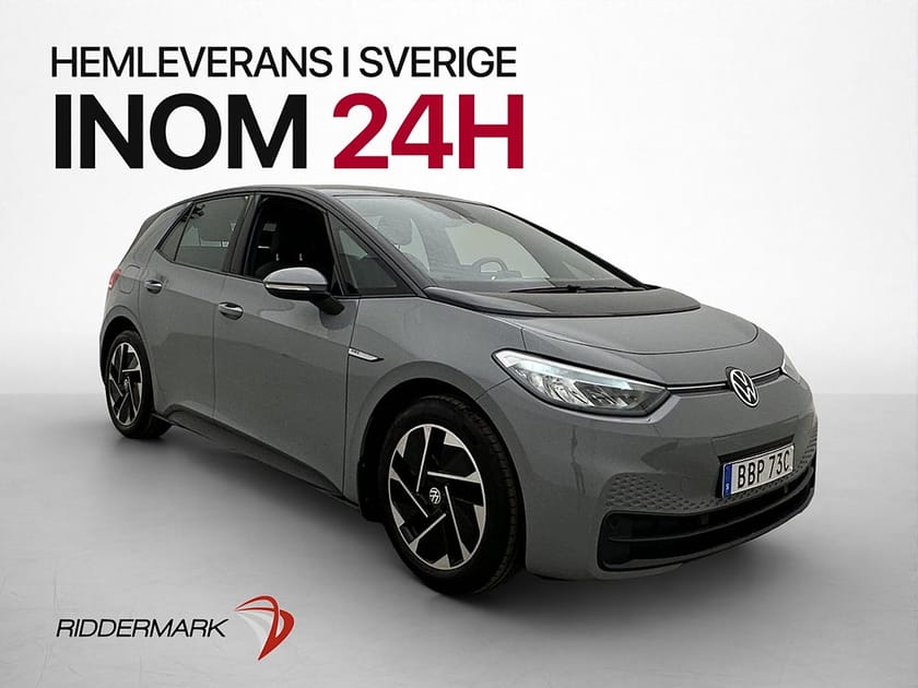 Bild 1 av Volkswagen ID.3 Pro Performance 204hk Värmare Dragkrok CarPlay Rattvärme