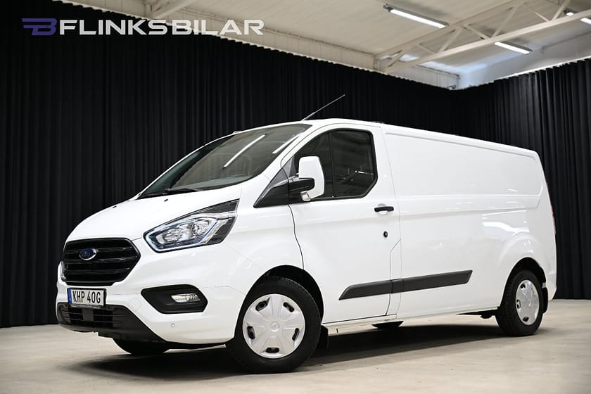 Bild 1 av Ford Transit Custom 300 130HK L2|Automat|Inredd|Drag|Värmare|Lågmil|Moms