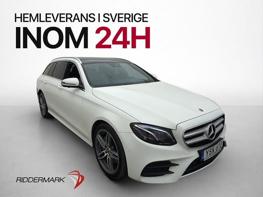 Bild 1 av Mercedes-Benz E 220 T d 4MATIC E220 AMG Pano 360° Värmare Drag