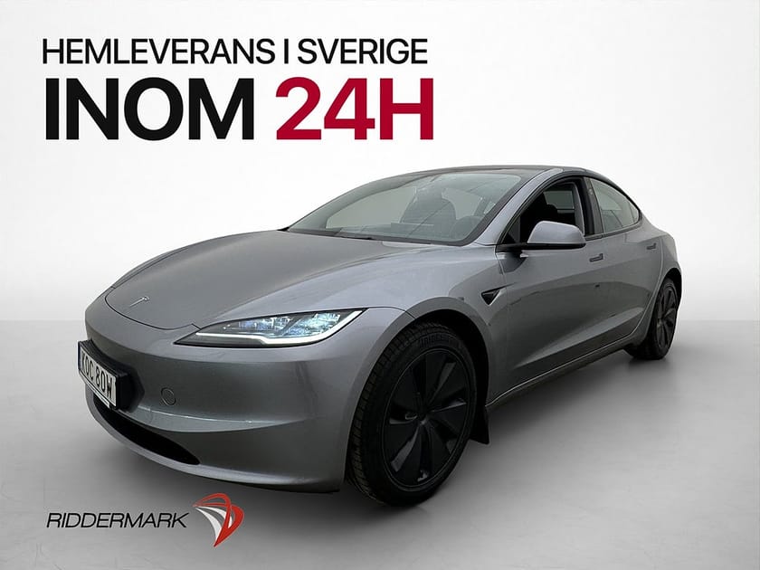 Bild 3 av Tesla Model 3 Long Range AWD Skärm-bak Rattvärme SV.Såld